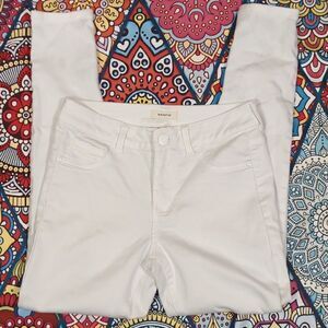 💜5/$25 SMALL white blue asphalt skinny jeans